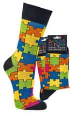CoZy Puzzle ponožky - 2 páry