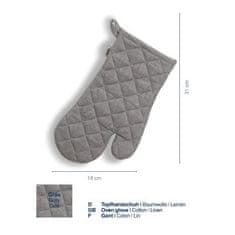 Kela Chňapka KL-12803 rukavice do trouby Puro 55%bavlna/45%len šedá 31,0x18,0cm