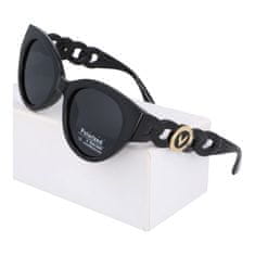 PolarZONE Čierne dámske luxusné polarizačné okuliare "Vivien"