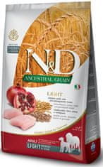 N&D ANCESTRAL GRAIN Dog LG Light-Chicken, Spelt, Oats & Pomegranate Adult Medium & Maxi 2,5 kg