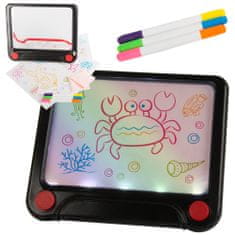 Sobex Grafický kresliaci tablet plniace pero led neon