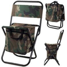Verk Skladacia kempingová stolička s taškou - maskáč