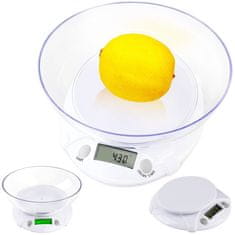 Sobex LCD podsvietená kuchynská váha s miskou 7 kg/1 g