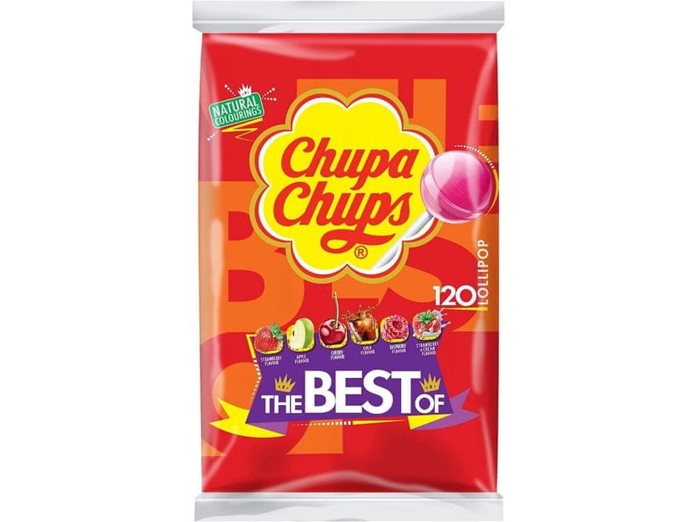 Chupa Chups lízatko Mix chuťou 12g - balenie 120 ks