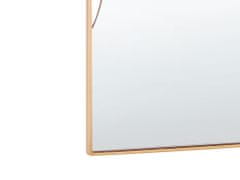 Beliani Kovové nástenné zrkadlo 41 x 81 cm zlaté COLOMBIER