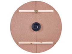 Beliani Nástenné hodiny 60 cm svetlé drevo CABIC