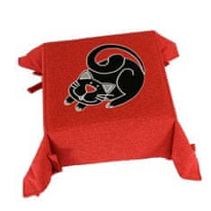Home Elements  Textilný košík 34 x 34 cm, Červená mačka