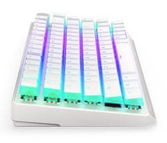 Endorfy herná klávesnica Thock 75% Wireless Red Onyx White Pudding / RGB / red sw. / bezdr. / mach. /US/ skrátená /biela