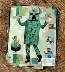 bHome Detský kostým Minecraft Creeper 128-134 L