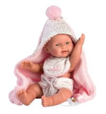 Llorens 26308 New born dieavčatko Realistická bábika bábätko s celovinylovým telom 26 cm