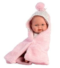 Llorens 26308 New born dieavčatko Realistická bábika bábätko s celovinylovým telom 26 cm