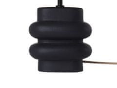 Beliani Keramická stolná lampa čierna JUDY