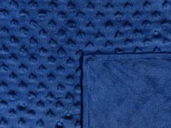 Beliani Obliečka na záťažovú prikrývku 135 x 200 cm námornícka modrá CALLISTO