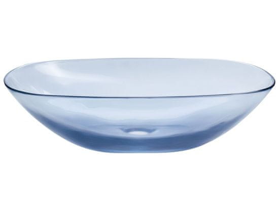 Beliani Umývadlo 54 x 36 cm modré MOENGO