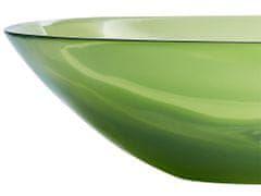 Beliani Umývadlo 54 x 36 cm zelené MOENGO