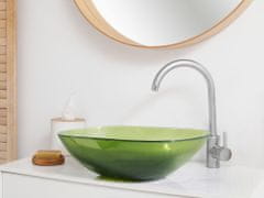 Beliani Umývadlo 54 x 36 cm zelené MOENGO