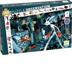 Djeco Puzzle Observation: Nočné mesto 200 dielikov