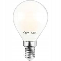 LUMILED 6x LED žiarovka E14 P45 7W = 60W 806lm 4000K Neutrálna biela 360° Filament Mliečna bublina