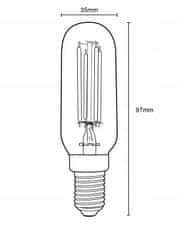 LUMILED 6x LED žiarovka E14 T25 4W = 40W 440lm 4000K Neutrálna biela 360° Filament