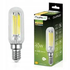 LUMILED 6x LED žiarovka E14 T25 4W = 40W 440lm 3000K Teplá biela 360° Filament