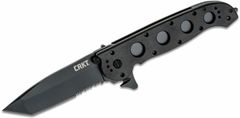 CRKT CR-M16-14ZLEK M16 - 14ZLEK TANTO Blackout taktický vreckový nôž 9,5 cm, celočierny, Zytel