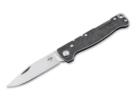Böker Plus 01BO866 ATLAS CLIP POINT vreckový nôž 7,4 cm, oceľ, tmavý Stonewash, spona