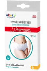 AKUKU Jednorazové popôrodné nohavičky Premium - 5ks v balení, veľ. S