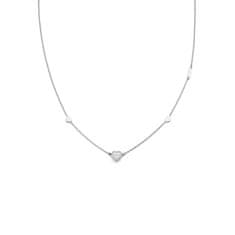 Liu.Jo Pôvabný oceľový náhrdelník so srdiečkami Essential LJ2169