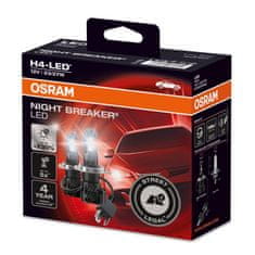 Osram OSRAM H4 NIGHT BREAKER LED plus 230% viac svetla 2ks 64193DWNB