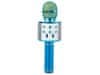  01377 Karaoke Bluetooth mikrofón, 1800mAh modrá