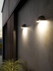 NORDLUX NORDLUX vonkajšie nástenné svietidlo Arcus 9,5W LED čierna opál 2019001003
