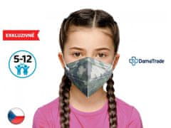 OnlineMedical 1x Český respirátor FFP2 vhodný pro děti - Maskáč