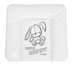 Nellys Prebaľovacia podložka, mäkká, Cute Bunny, 85 x 72cm, biela