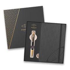 Parker IM Premium Black GT guličkové pero, darčeková kazeta so zápisníkom