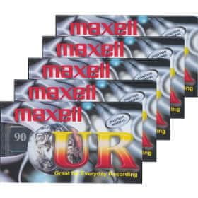 Maxell UR 90 audiokazeta 5PK 124036