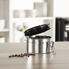 Xavax dóza na 250 g mletej kávy alebo iné potraviny, vzduchotesná, ušľachtilá oceľ, strieborná