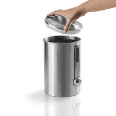Xavax dóza na 1 kg zrnkovej kávy alebo iné potraviny, s odmerkou, vzduchotesná, ušľachtilá oceľ