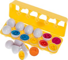 KIK Skladačka Vajcia - farby a čísla