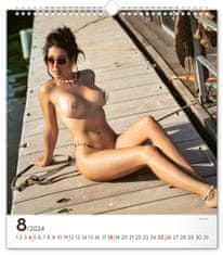 Presco Group Nástenný kalendár Hot Women 2024, 30 × 34 cm DE