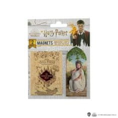Difuzed Harry Potter Magnety - Záškodnícky plánik a Bucľatá dáma / Sada 2 ks