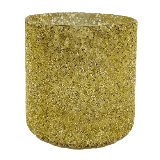 PRODEX Pohár na sviečku zlatý stredný 10 x 10 cm