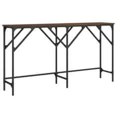 Vidaxl Konzolový stolík hnedý dub 140x29x75 cm kompozitné drevo