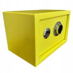 Inny Mechanická kombinácia domáci trezor, box box, žltá, štýlový dizajn