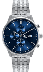 LAVVU Pánske hodinky YSTAD Chronograph Blue s vodotesnosťou 100M