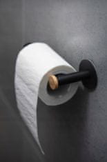 Galicja Držiak na toaletný papier čierny samolepiaci 15x6,5 cm Yoko