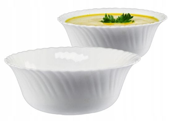 Galicja Misa na polievku a desiatu z bieleho skla 20 cm