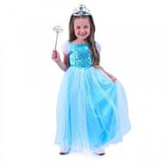 Rappa Detský kostým modrá princezná M