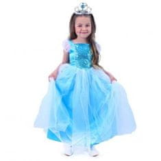 Rappa Detský kostým modrá princezná M