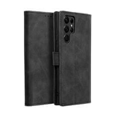 FORCELL Flipové puzdro TENDER Book Case pre SAMSUNG Galaxy S22 Ultra , čierne 5903396140129