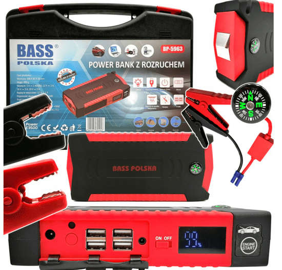 Bass Powerbanka 19000mAh, 500-1000A s funkciou štartu a svetlom BP-5963